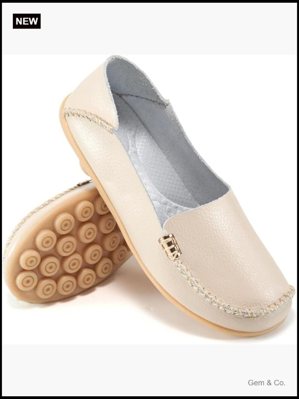 Comfort Round Toe Slip On Loafers Flats for Women Dressy Mocc
